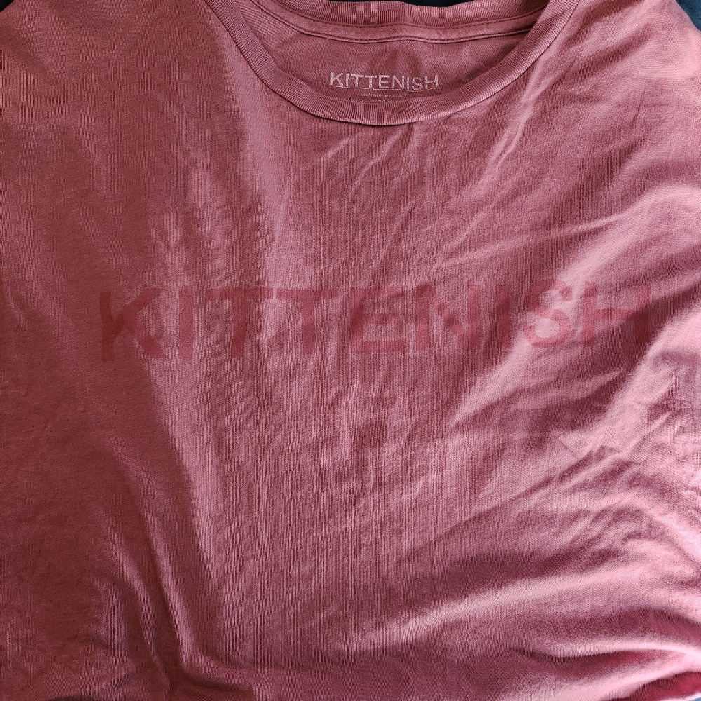 Kittenish Pink Long Sleeve Cropped T Shirt